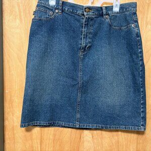Lauren Jeans Co. Ralph Lauren Vintage Denim Jean Skirt Women's Size 12